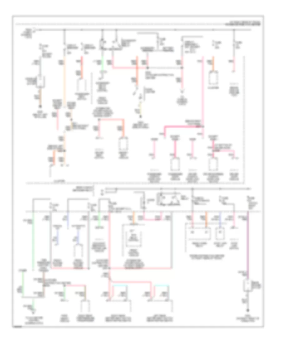 Power Distribution Wiring Diagram 3 of 5 for Chrysler 300 Limited 2007