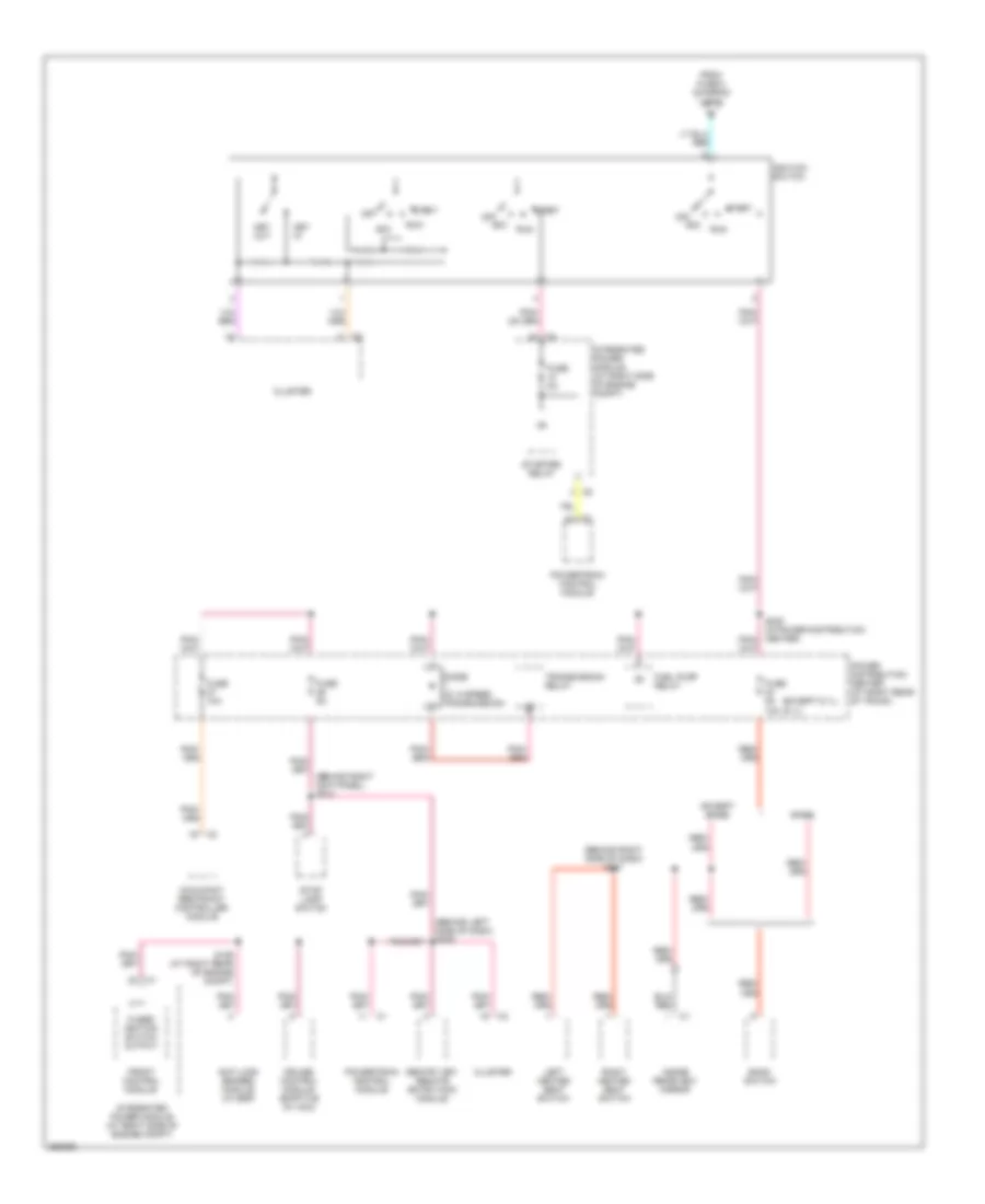 Power Distribution Wiring Diagram (4 of 5) for Chrysler 300 Limited 2007