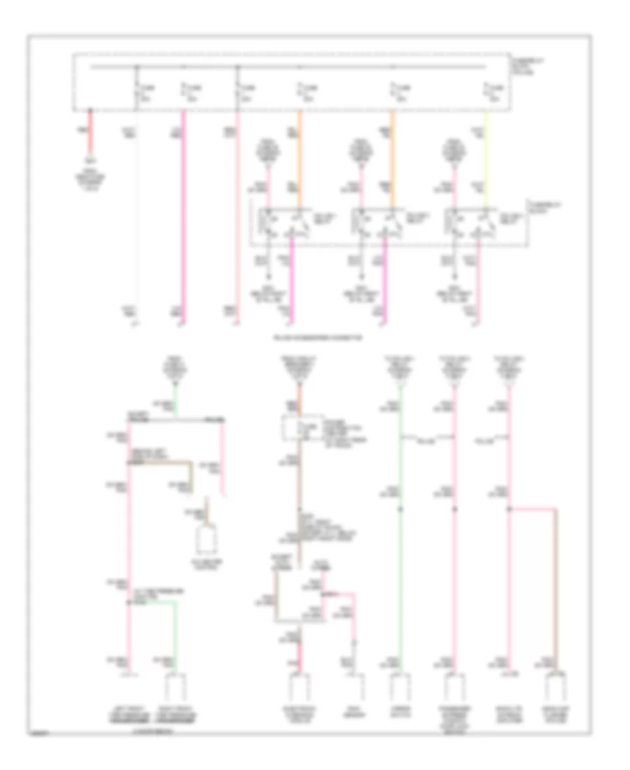 Power Distribution Wiring Diagram 5 of 5 for Chrysler 300 Limited 2007