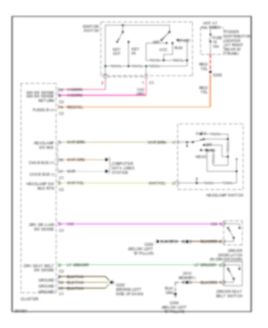 Chime Wiring Diagram for Chrysler 300 Limited 2007