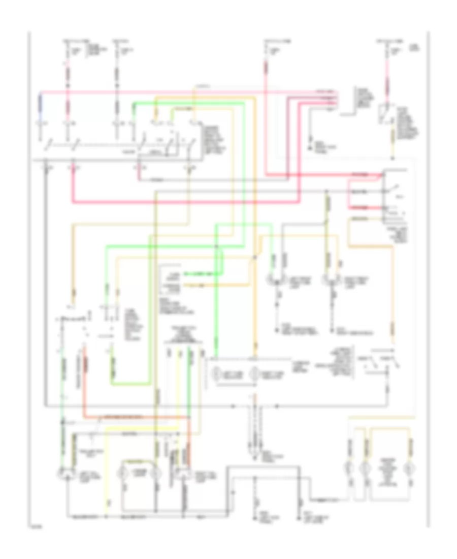 Exterior Light Wiring Diagram 1 of 2 for Chrysler Town  Country 1994
