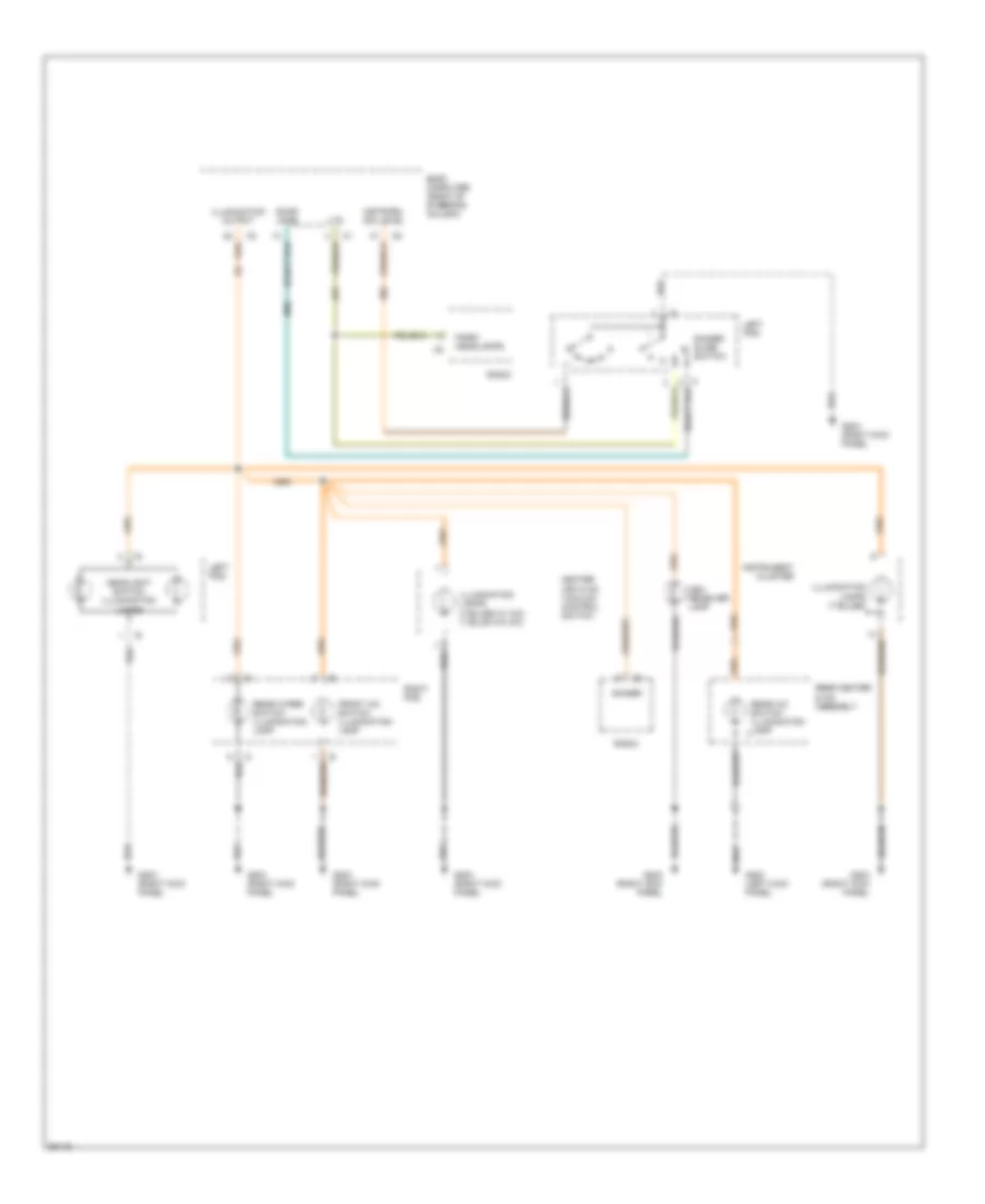 Instrument Illumination Wiring Diagram for Chrysler Town  Country 1994
