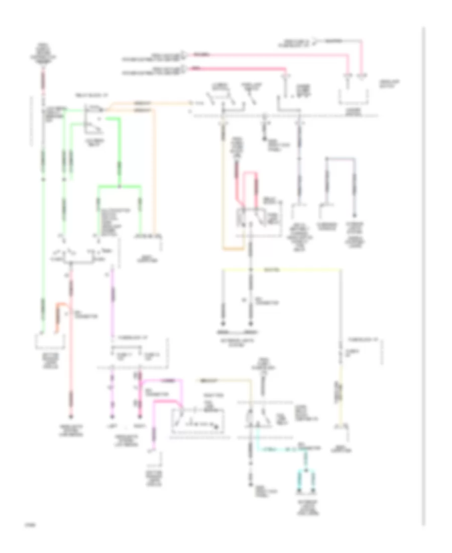 Power Distribution Wiring Diagram 4 of 4 for Chrysler Town  Country 1994