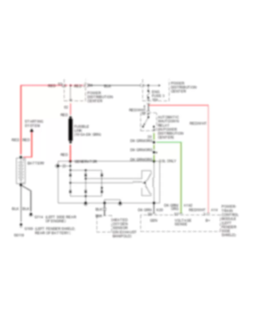 3 8L Charging Wiring Diagram for Chrysler Town  Country 1994