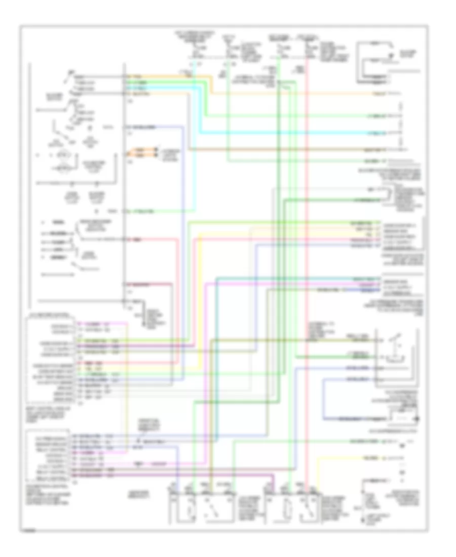 Manual AC Wiring Diagram for Chrysler Sebring LX 2000
