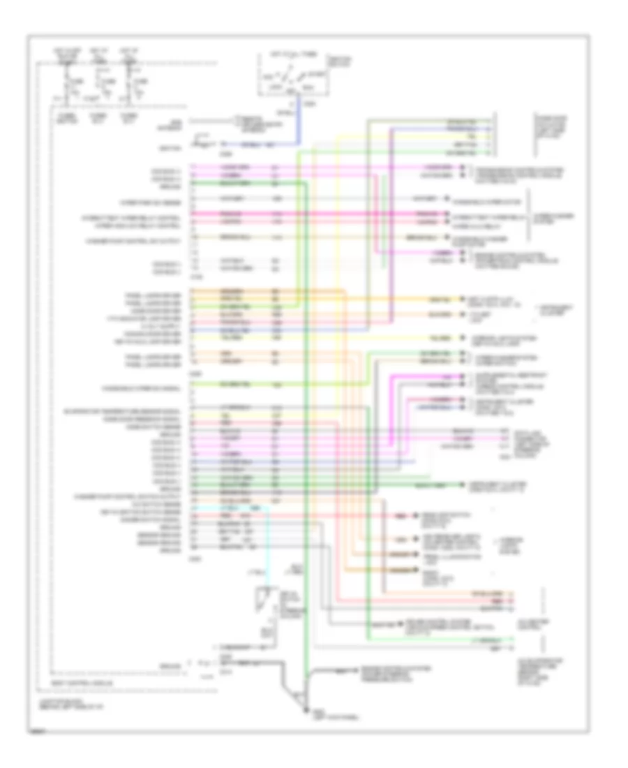 Body Computer Wiring Diagrams 1 of 2 for Chrysler Cirrus LX 1995