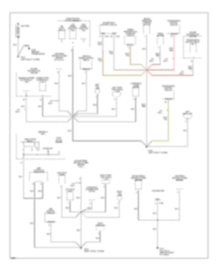Ground Distribution Wiring Diagram 1 of 3 for Chrysler Cirrus LX 1995