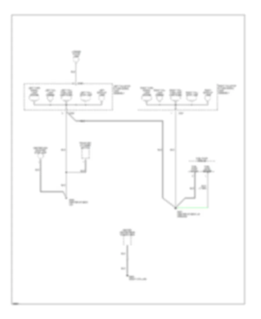 Ground Distribution Wiring Diagram 3 of 3 for Chrysler Cirrus LX 1995