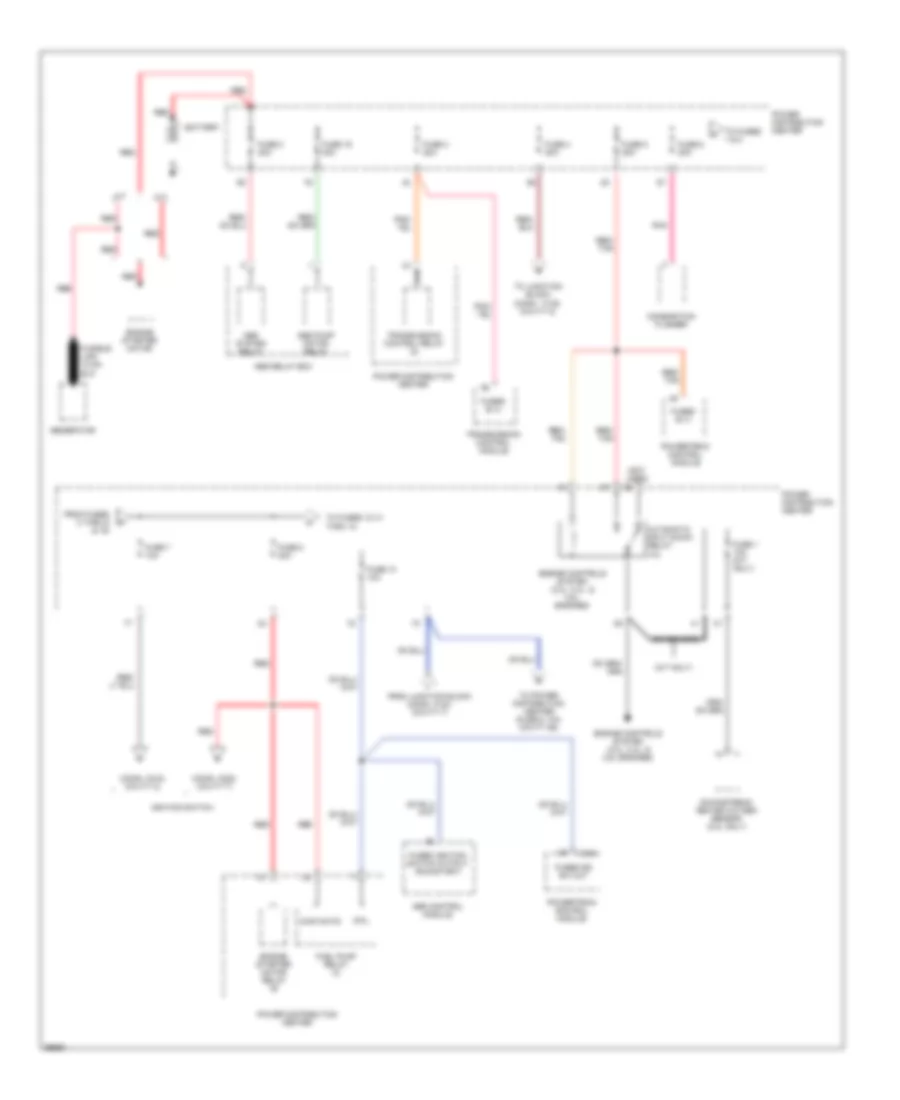 Power Distribution Wiring Diagram 1 of 6 for Chrysler Cirrus LX 1995