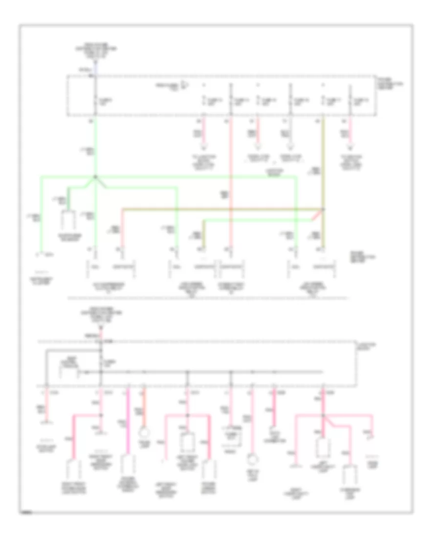 Power Distribution Wiring Diagram 2 of 6 for Chrysler Cirrus LX 1995