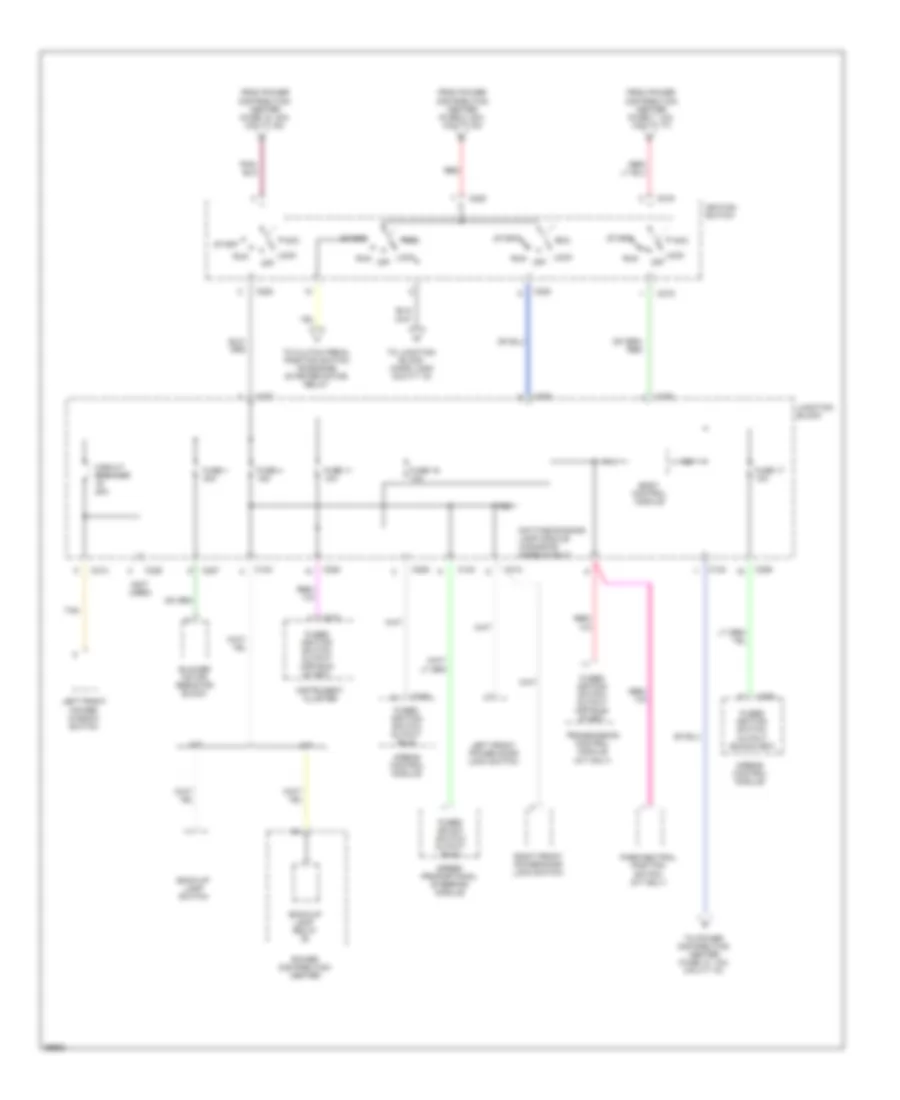 Power Distribution Wiring Diagram 3 of 6 for Chrysler Cirrus LX 1995