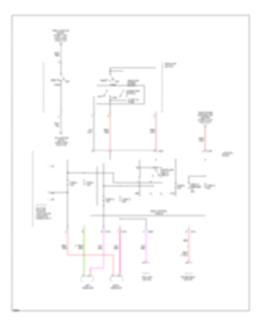 Power Distribution Wiring Diagram 5 of 6 for Chrysler Cirrus LX 1995