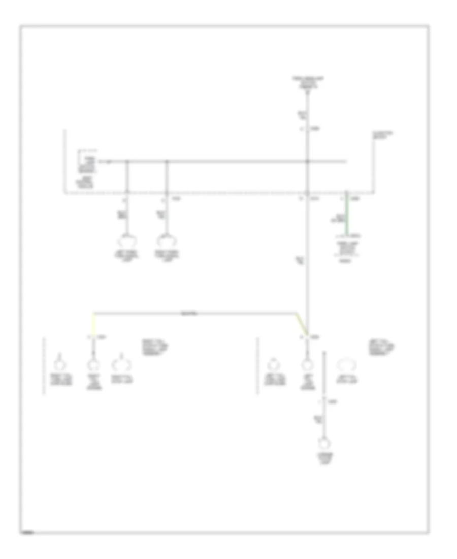 Power Distribution Wiring Diagram (6 of 6) for Chrysler Cirrus LX 1995