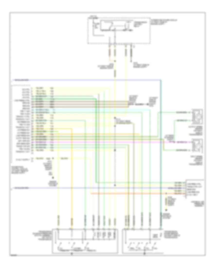 A T Wiring Diagram without Autostick 2 of 2 for Chrysler 300 SRT 8 2007