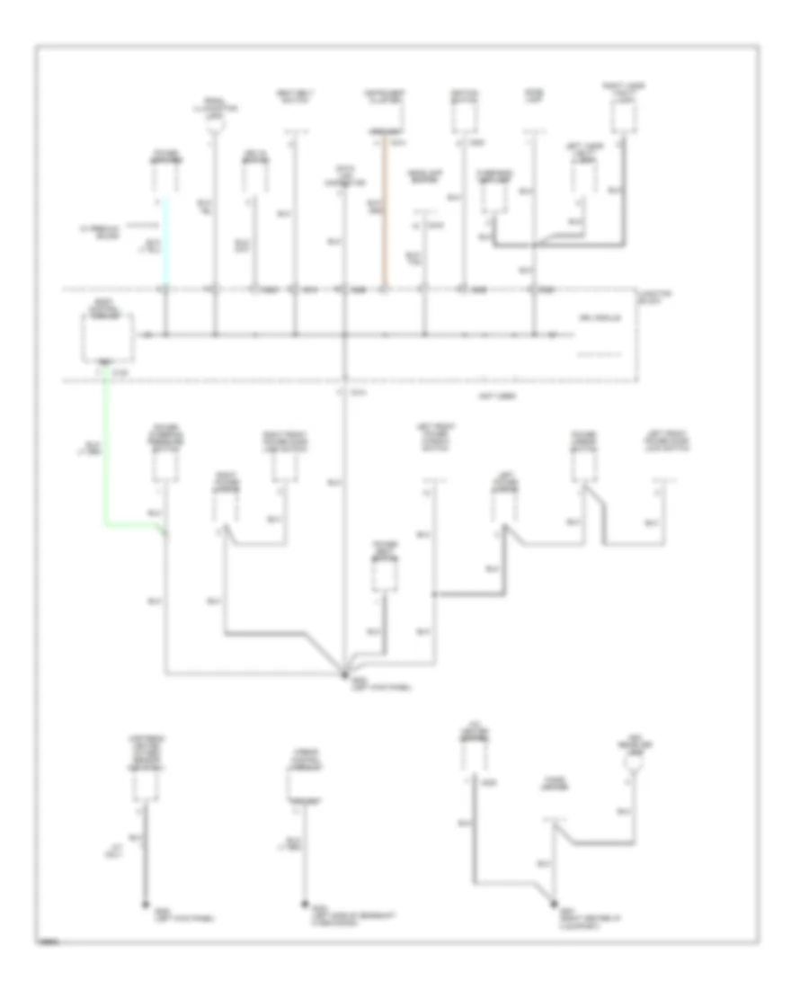 Ground Distribution Wiring Diagram 2 of 3 for Chrysler Cirrus LXi 1995