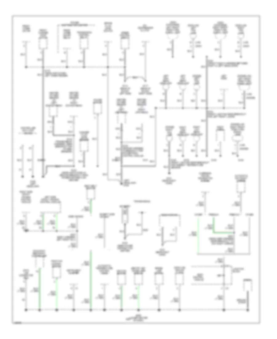 Ground Distribution Wiring Diagram 1 of 3 for Chrysler 300M 2001