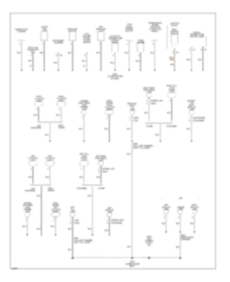 Ground Distribution Wiring Diagram 3 of 3 for Chrysler 300M 2001