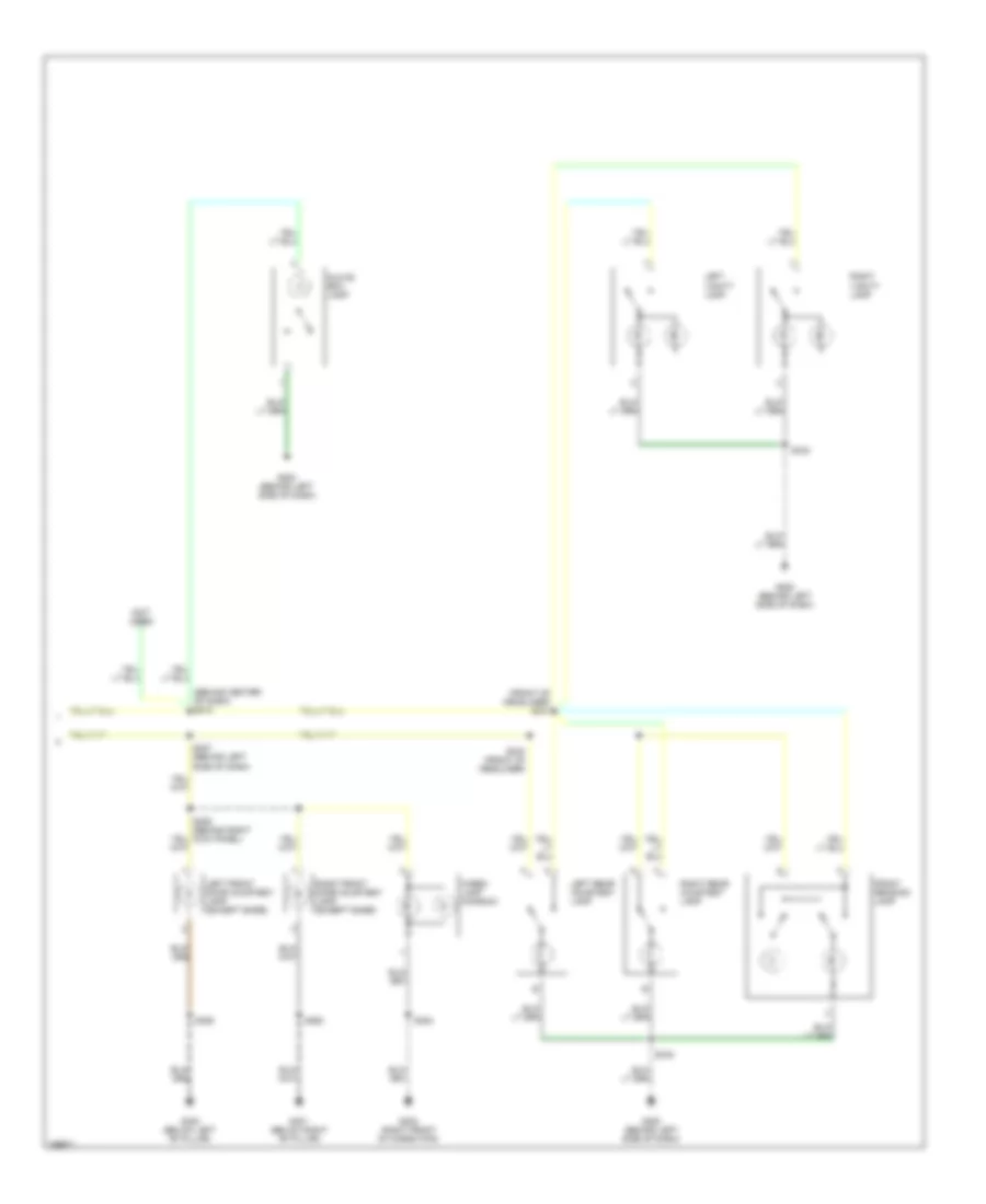 Courtesy Lamps Wiring Diagram 2 of 2 for Chrysler 300 Limited 2005