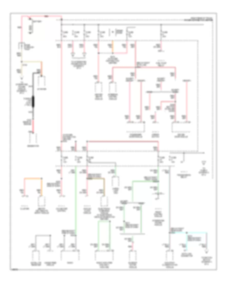Power Distribution Wiring Diagram 1 of 4 for Chrysler 300 Limited 2005