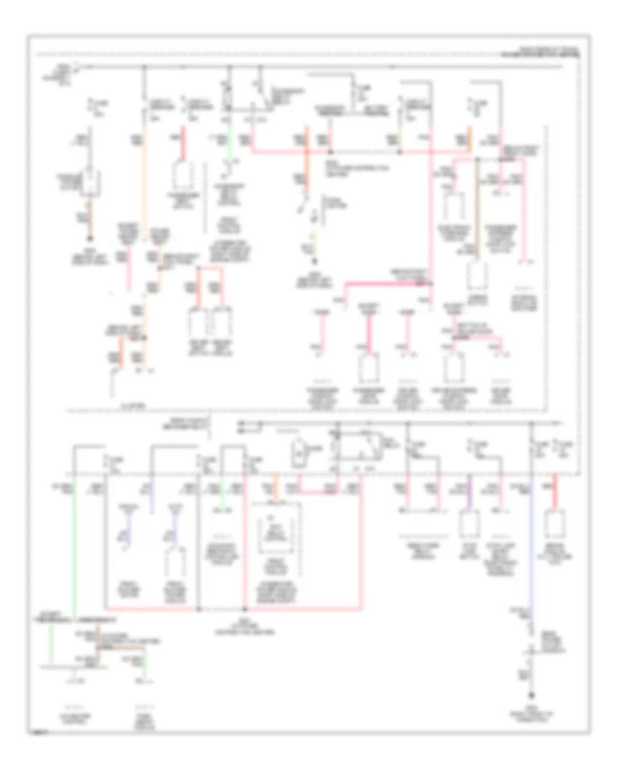 Power Distribution Wiring Diagram 3 of 4 for Chrysler 300 Limited 2005