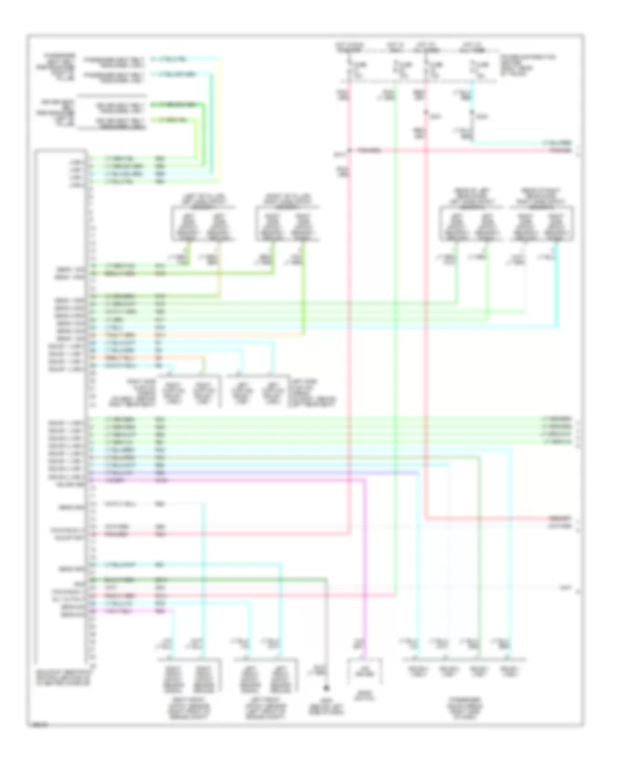 Supplemental Restraints Wiring Diagram 1 of 2 for Chrysler 300 Limited 2005