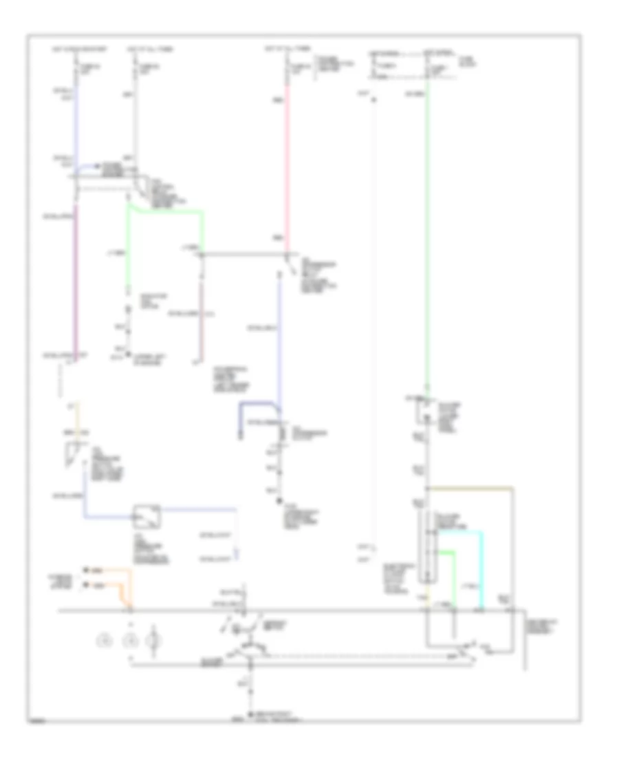 Air Conditioning Wiring Diagram for Chrysler LeBaron GTC 1995