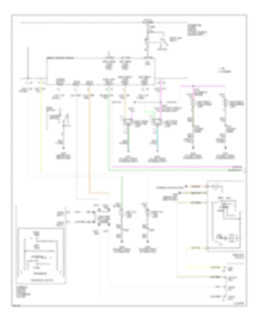 Exterior Lamps Wiring Diagram 300C 1 of 2 for Chrysler 300 Touring 2007