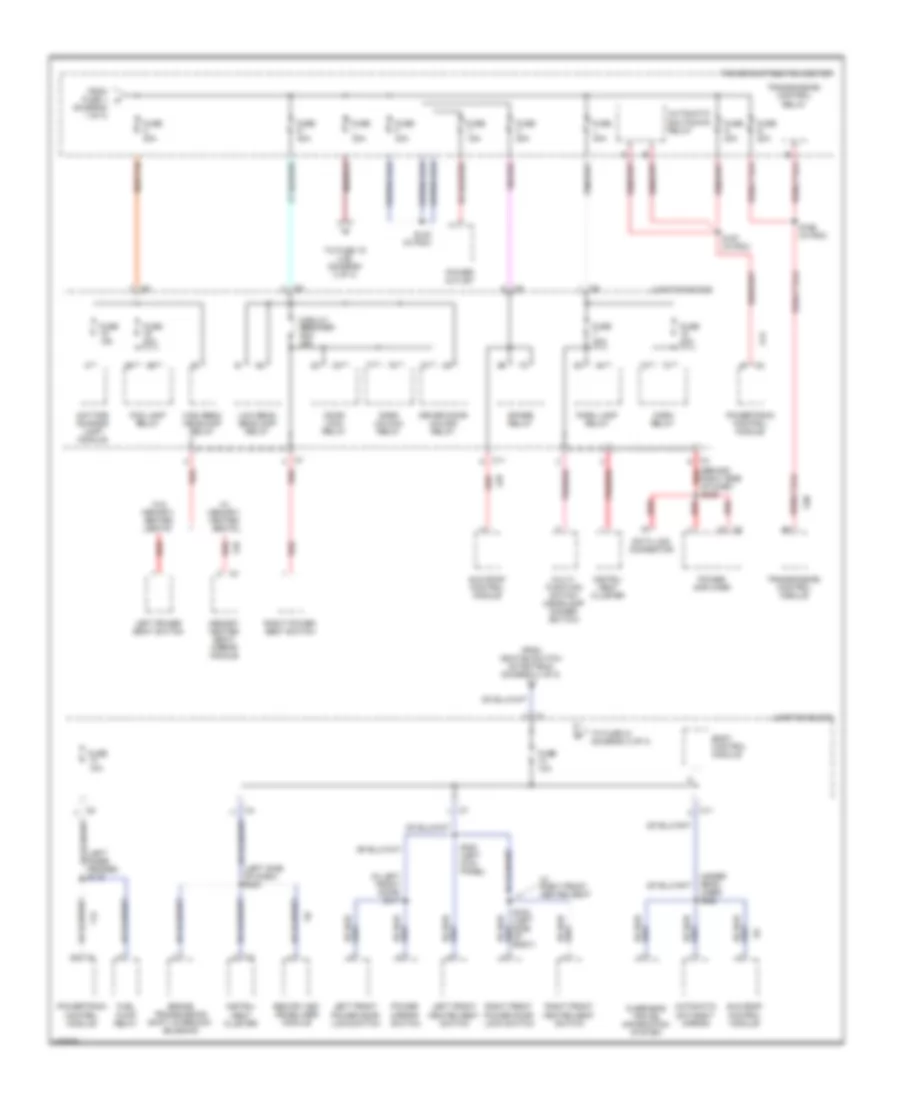 Power Distribution Wiring Diagram 2 of 3 for Chrysler Concorde LX 2001