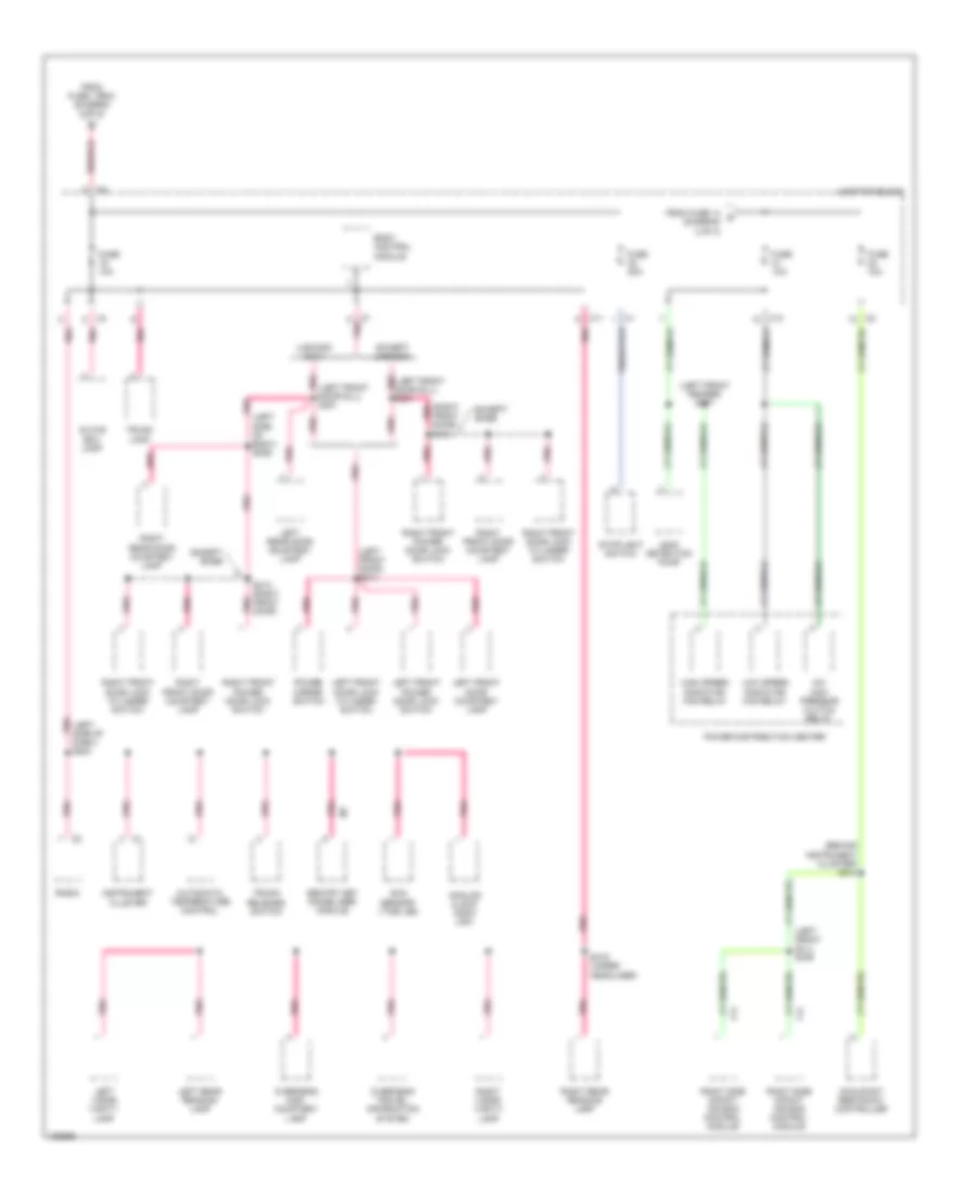 Power Distribution Wiring Diagram (3 of 3) for Chrysler Concorde LX 2001