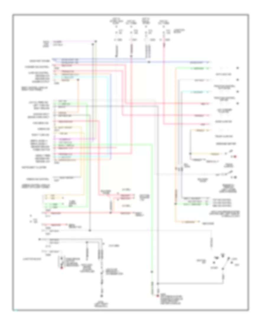 Instrument Cluster Wiring Diagram for Chrysler LHS 1995
