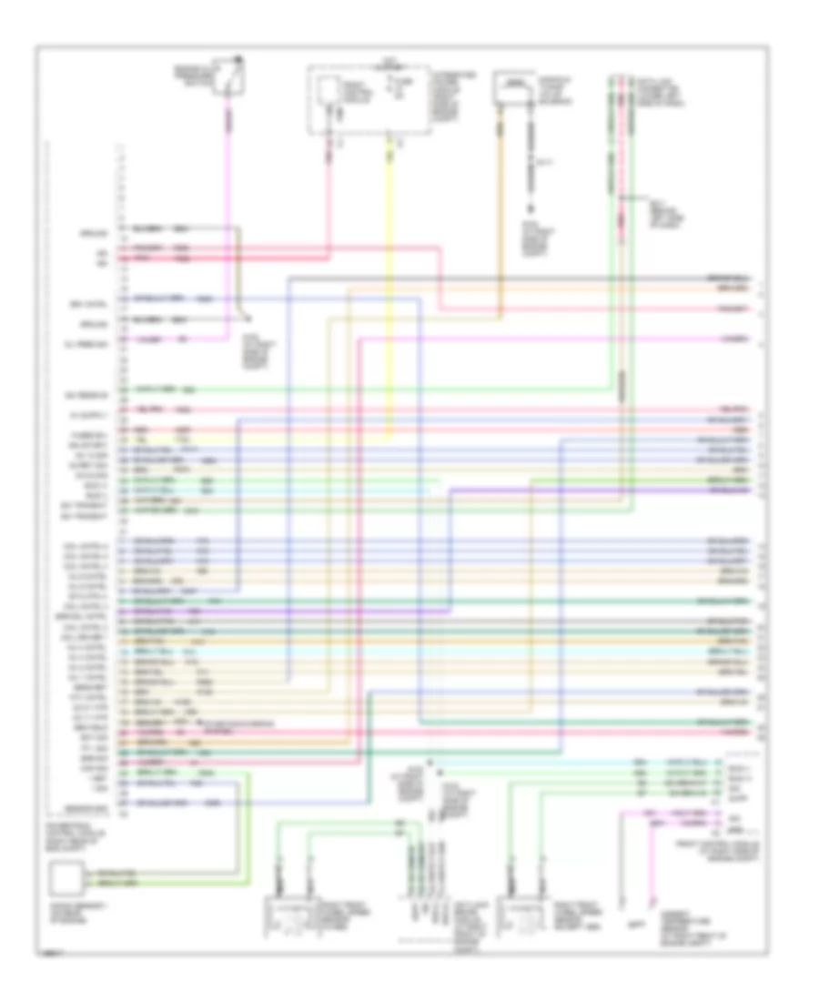 3.5L, Engine Performance Wiring Diagram, without Autostick (1 of 5) for Chrysler 300 SRT-8 2005