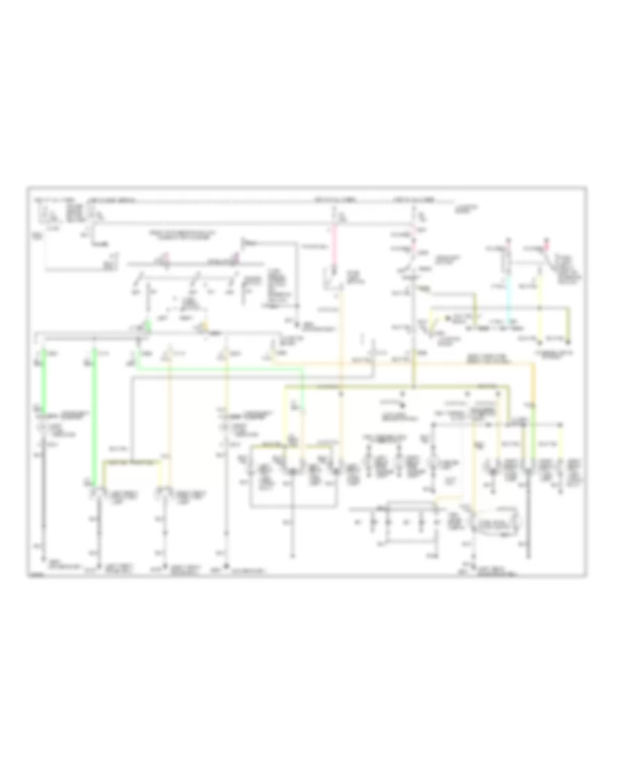 Exterior Lamps Wiring Diagram for Chrysler New Yorker 1995