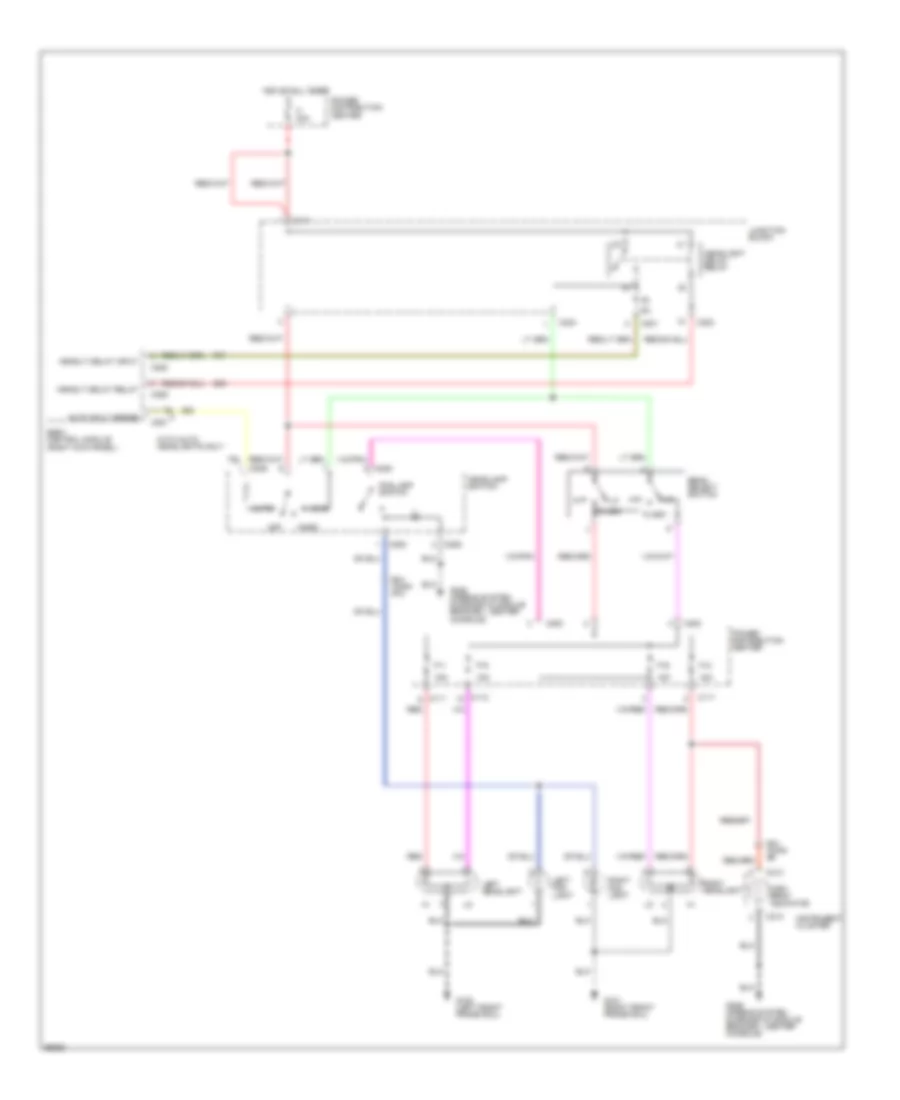 Headlamps Fog Lamps Wiring Diagram without DRL for Chrysler New Yorker 1995