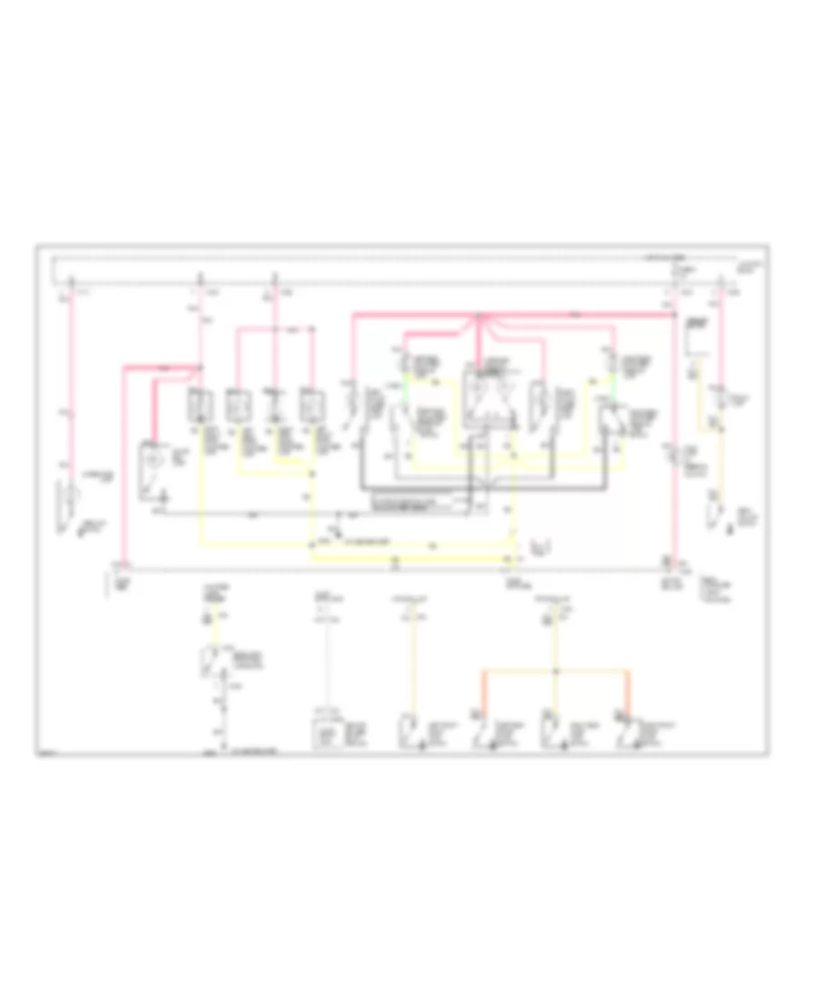 Interior Light Wiring Diagram 1 of 2 for Chrysler New Yorker 1995