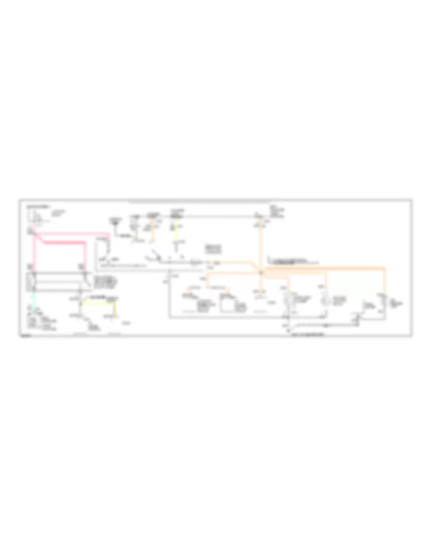 Interior Light Wiring Diagram 2 of 2 for Chrysler New Yorker 1995