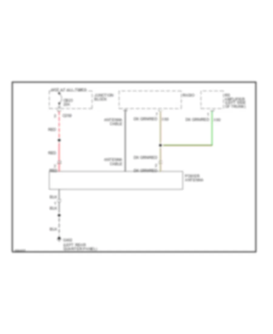 Power Antenna Wiring Diagram for Chrysler New Yorker 1995