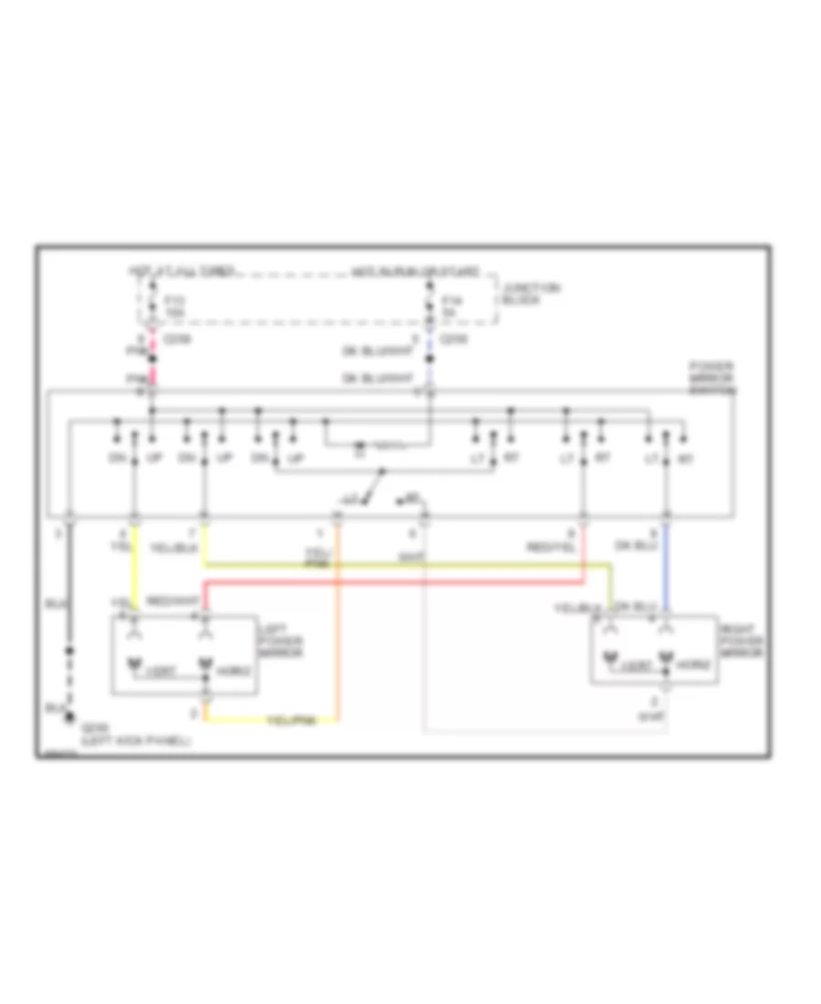 Power Mirror Wiring Diagram for Chrysler New Yorker 1995