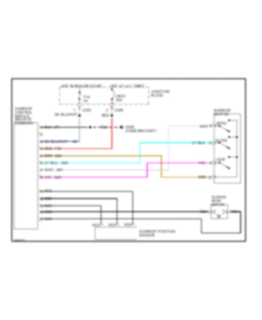 Sunroof Wiring Diagram for Chrysler New Yorker 1995