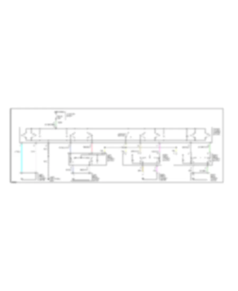 Power Window Wiring Diagram for Chrysler New Yorker 1995