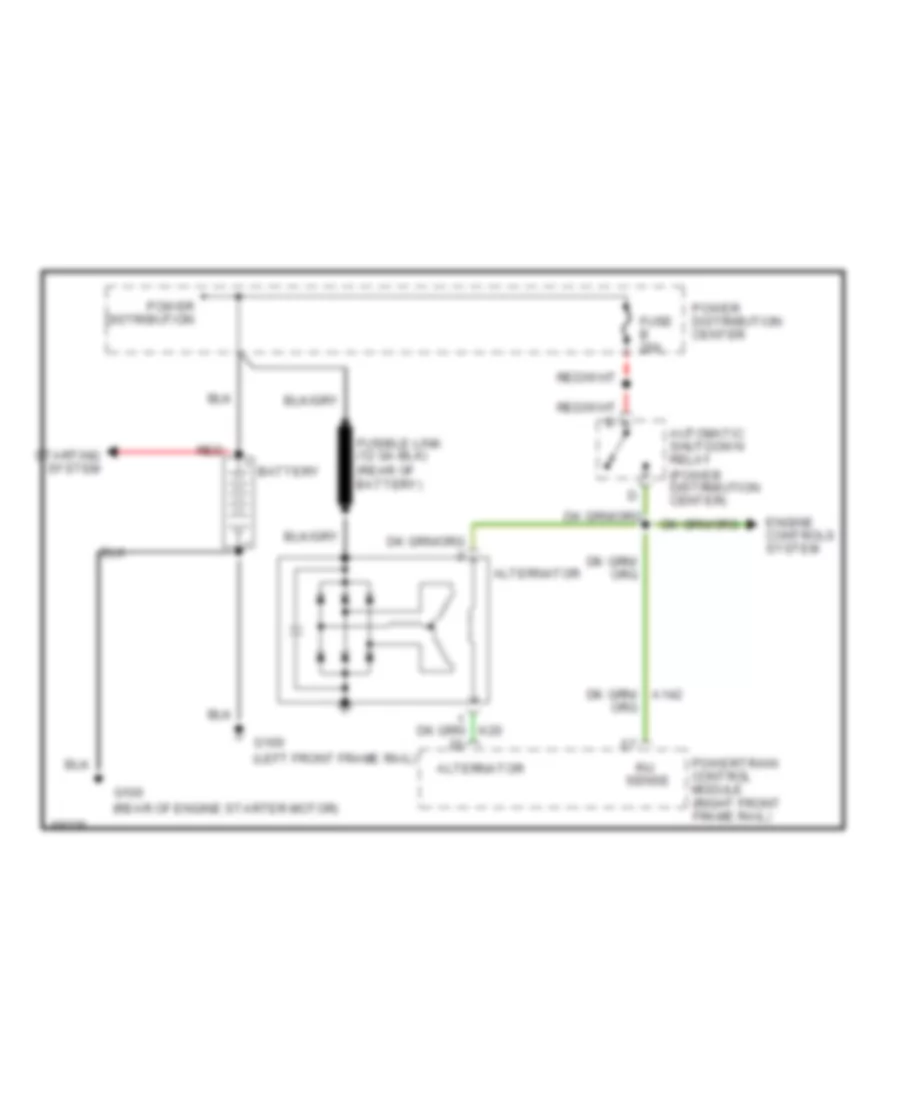 Charging Wiring Diagram for Chrysler New Yorker 1995