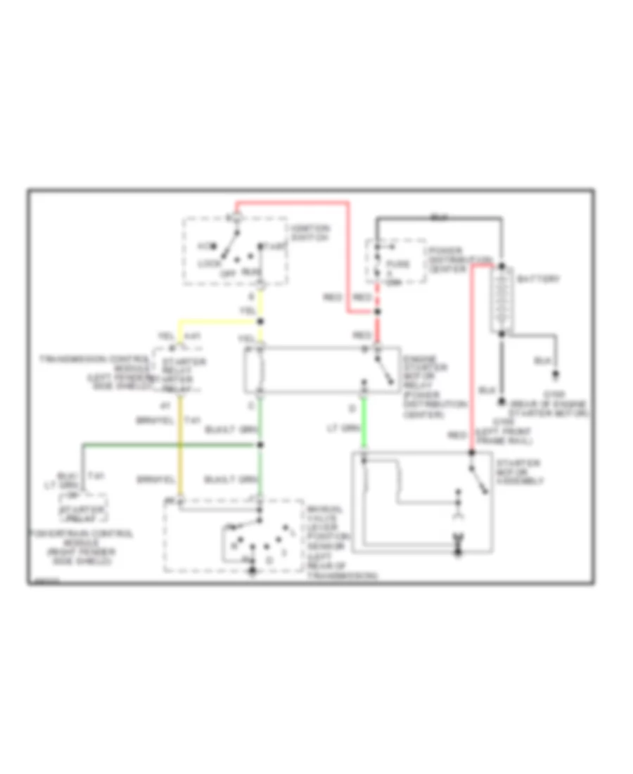 Starting Wiring Diagram for Chrysler New Yorker 1995