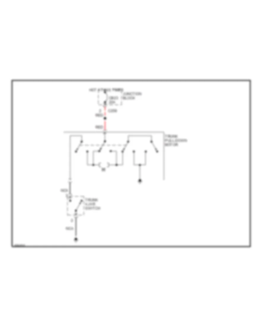 Trunk Pull Down Wiring Diagram for Chrysler New Yorker 1995