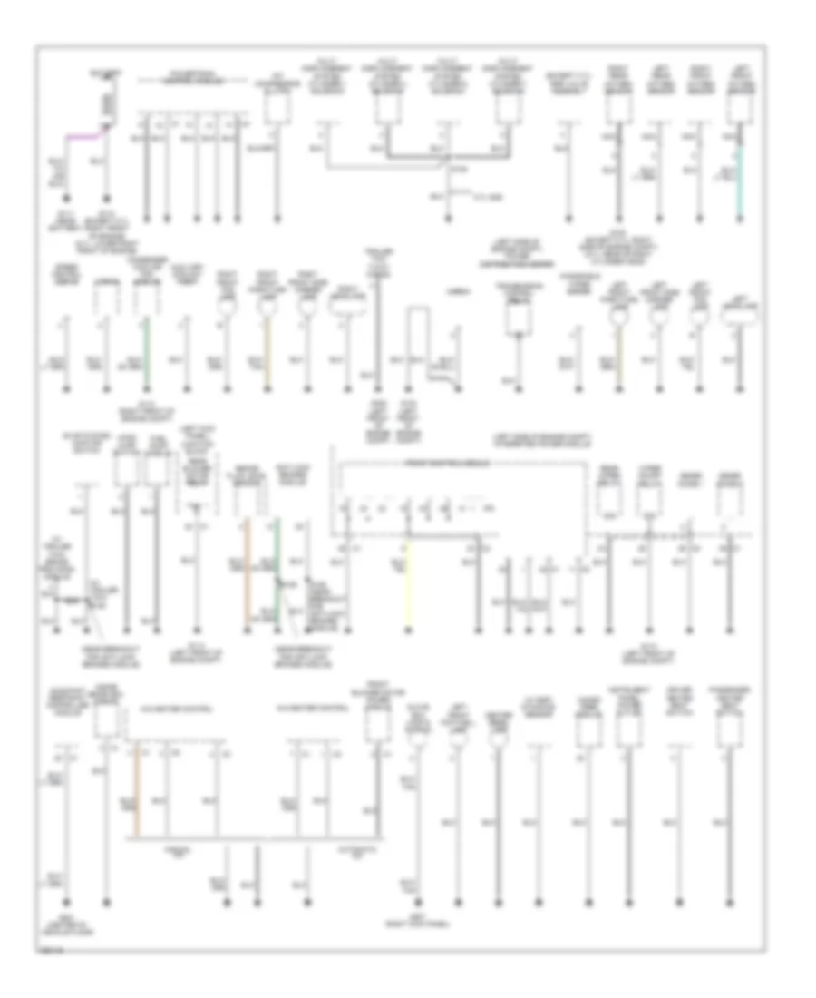 Ground Distribution Wiring Diagram 1 of 2 for Chrysler Aspen Limited 2007