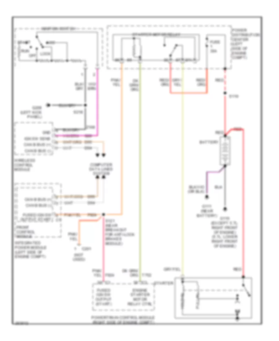 Starting Wiring Diagram for Chrysler Aspen Limited 2007