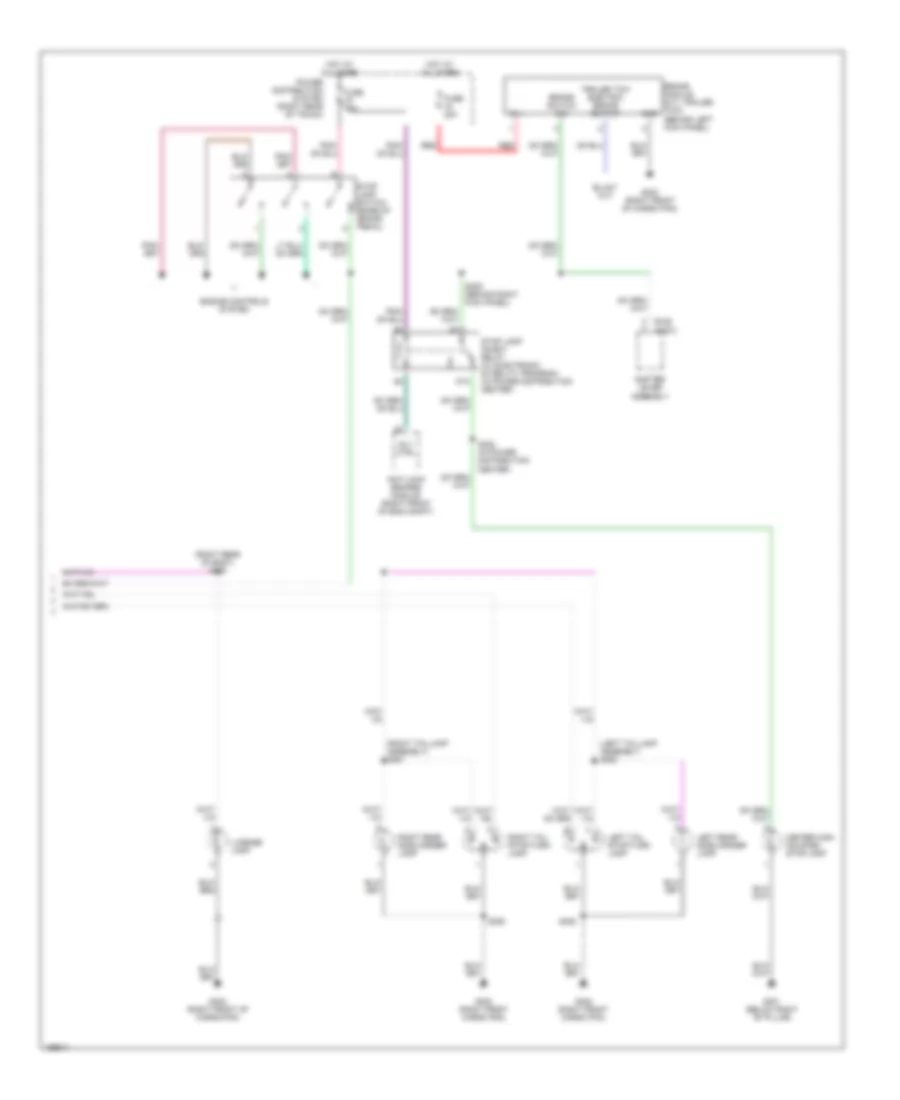 Exterior Lamps Wiring Diagram Except 300C 2 of 2 for Chrysler 300 Touring 2005