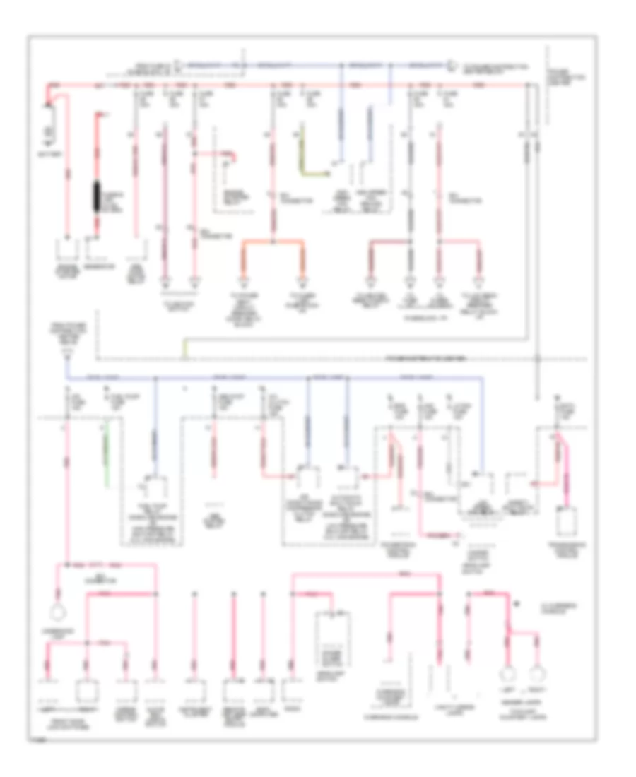 Power Distribution Wiring Diagram 1 of 4 for Chrysler Town  Country 1995