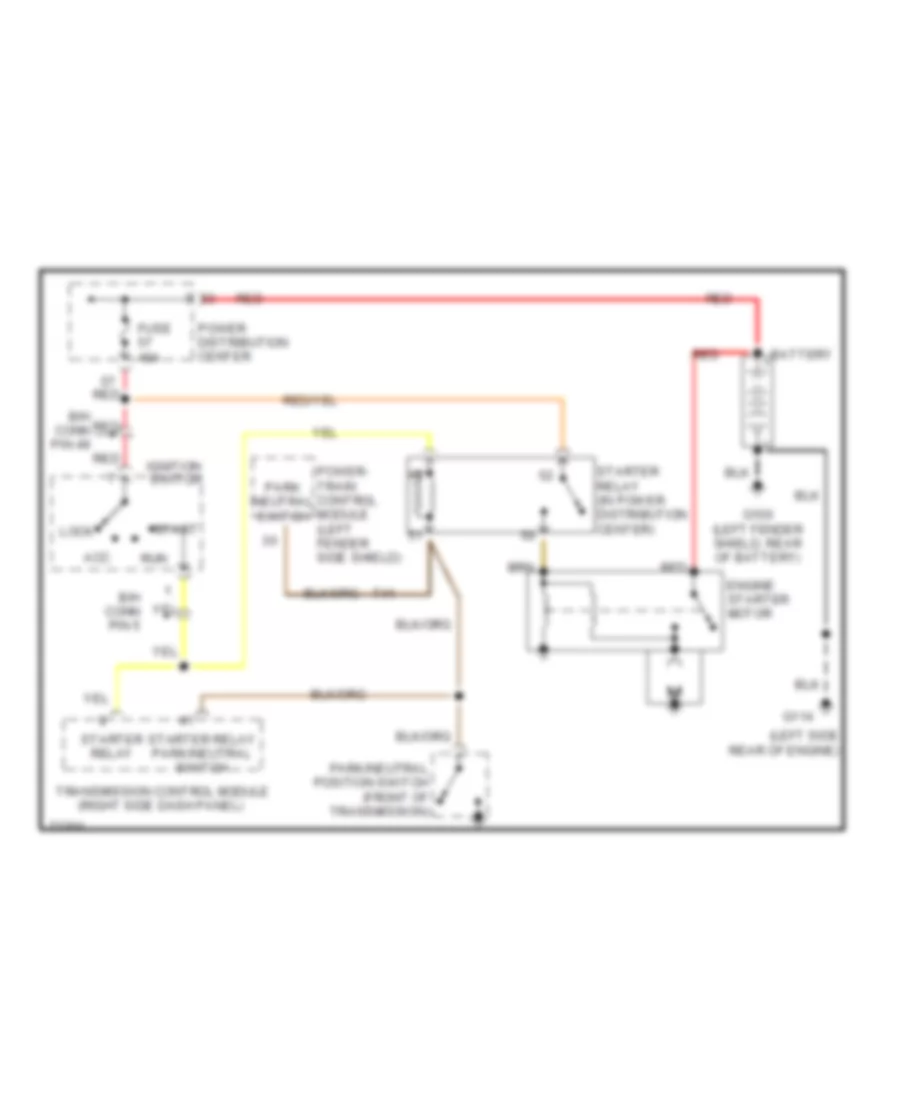 3 8L Starting Wiring Diagram for Chrysler Town  Country 1995