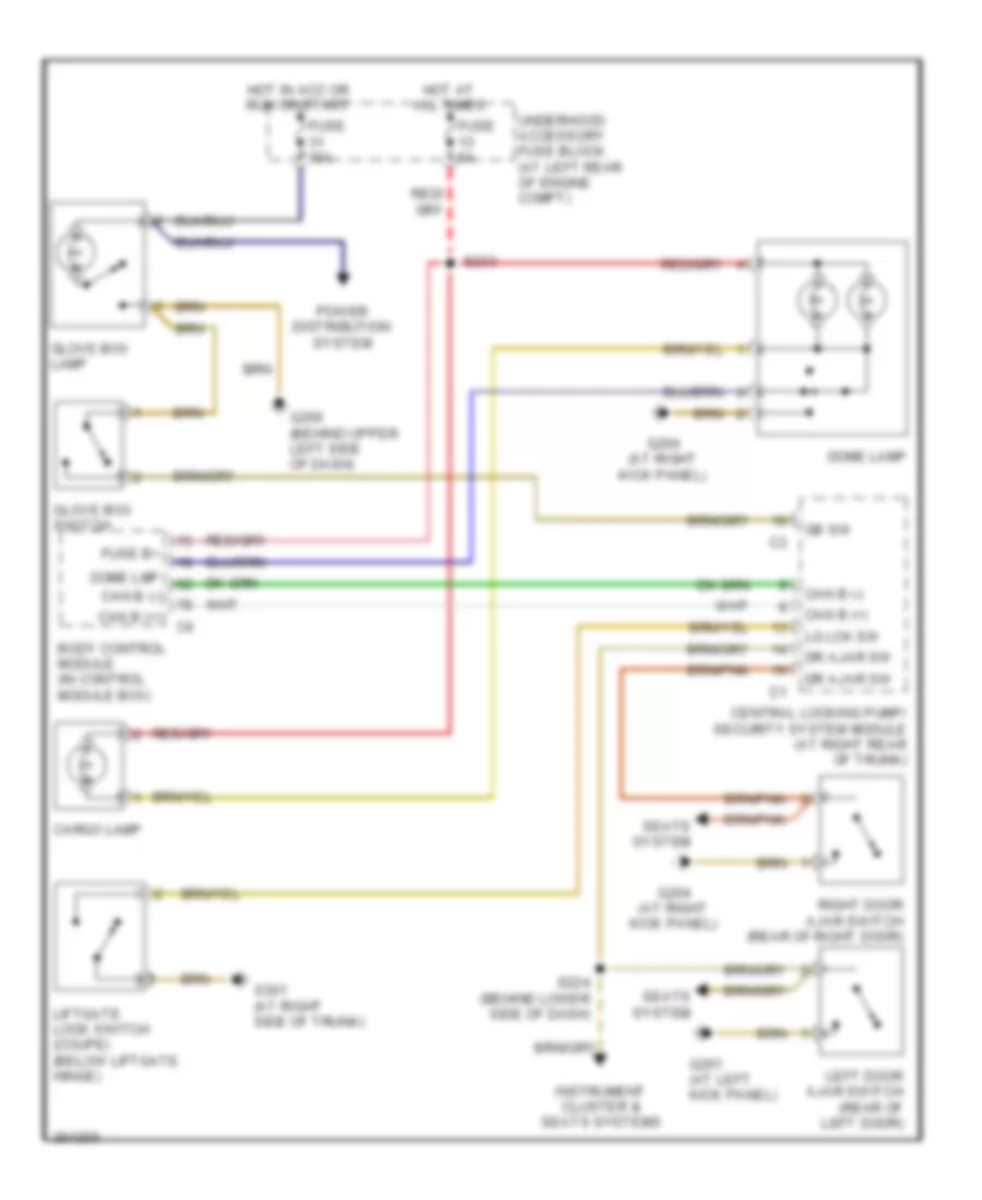 Courtesy Lamps Wiring Diagram for Chrysler Crossfire 2007