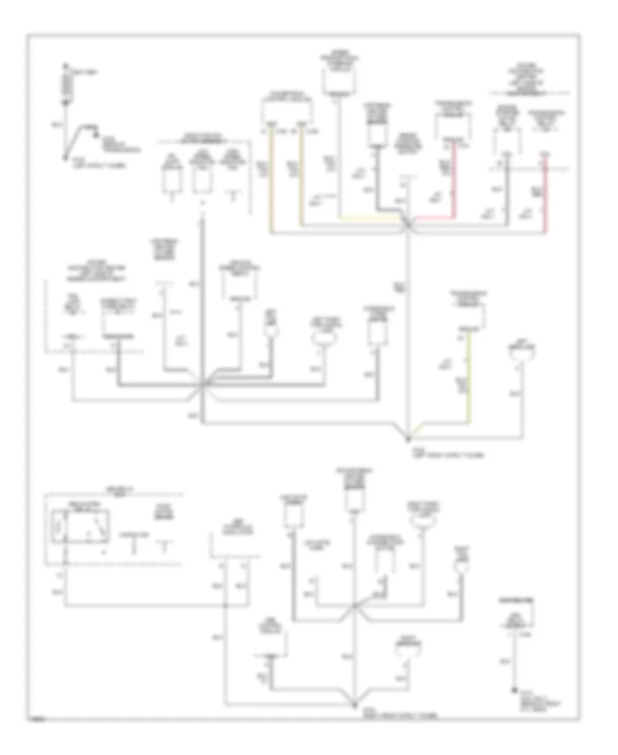 Ground Distribution Wiring Diagram 1 of 3 for Chrysler Cirrus LX 1996
