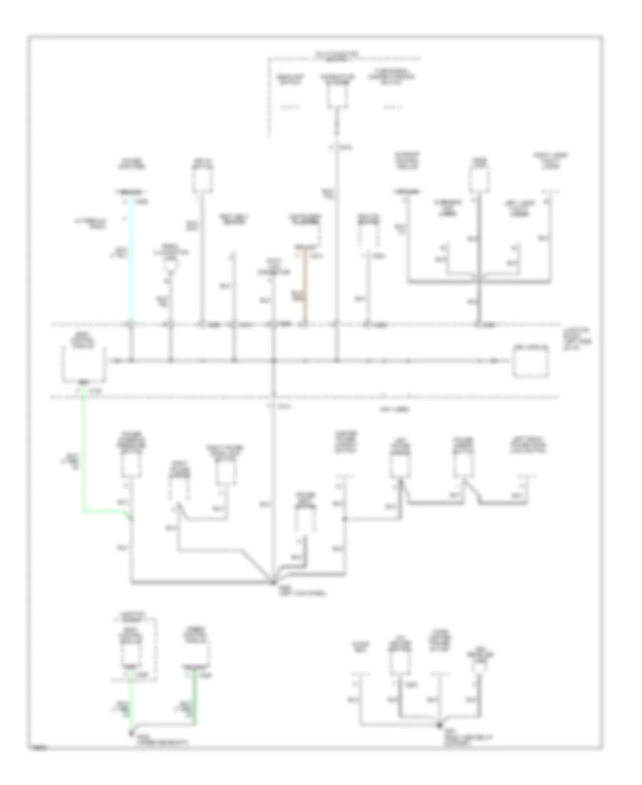 Ground Distribution Wiring Diagram 2 of 3 for Chrysler Cirrus LX 1996